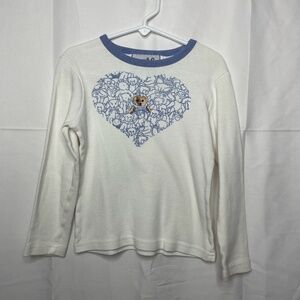 VINTAGE Long Sleeve Embroidered Teddy Bear Tee Size 3T